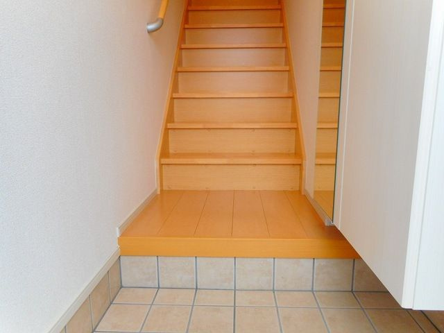 藍の玄関