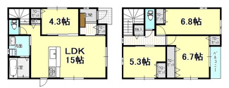 【間取り】 | 新築戸建　山越4丁目（3号棟）