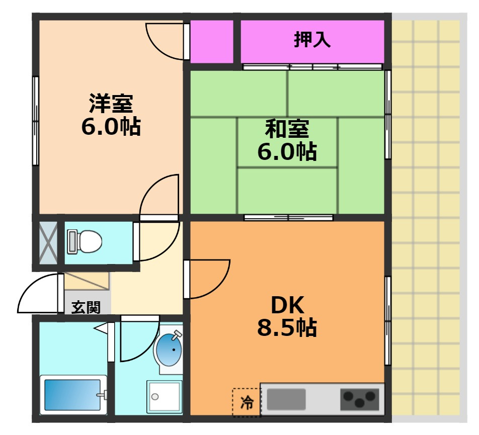 エステート樋口の間取り