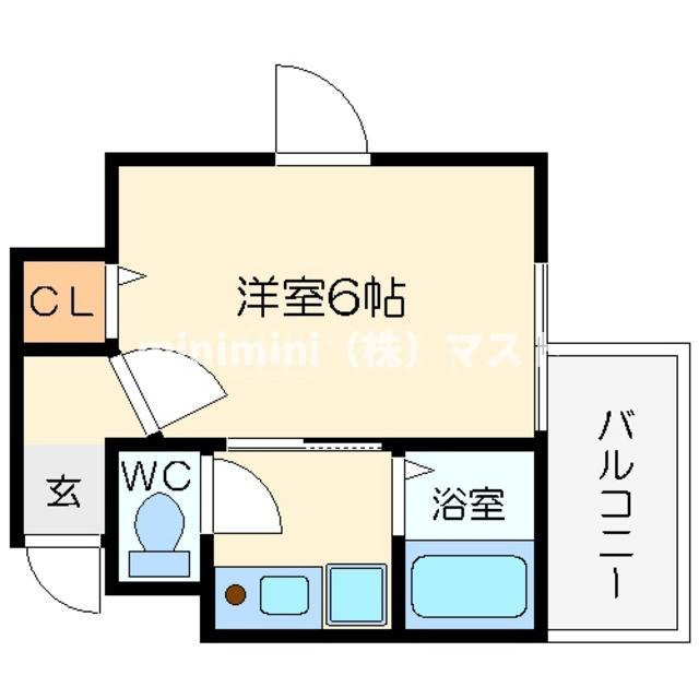 プレサンス難波ＷＥＳＴの間取り