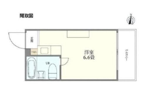 メゾン・ド・エコルスの間取り|ワンルームのお部屋　