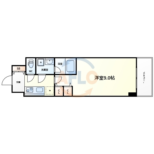 スプランディッド淀屋橋DUEの間取り|スプランディッド淀屋橋DUE　間取り