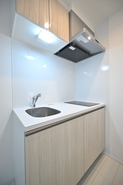 Ｔｈｅ　Ｒｅｓｉｄｅｎｃｅ　Ｎｉｈｏｎｂａｓｈｉのキッチン|コンパクトなキッチンで掃除もラクラク