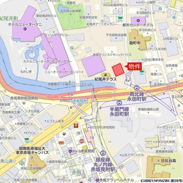 東京ガーデンテラス紀尾井町　紀尾井レジデンスの地図