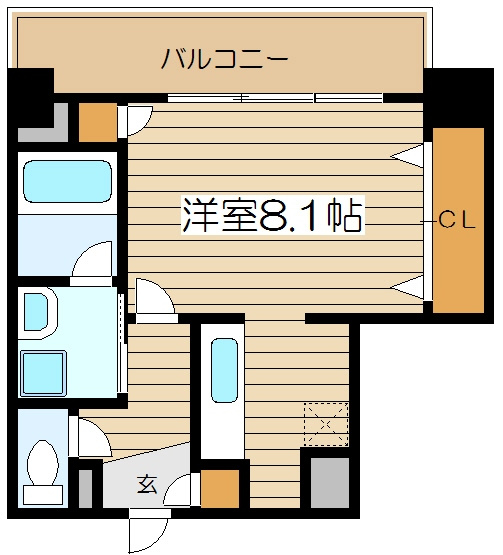 クレール十三の間取り