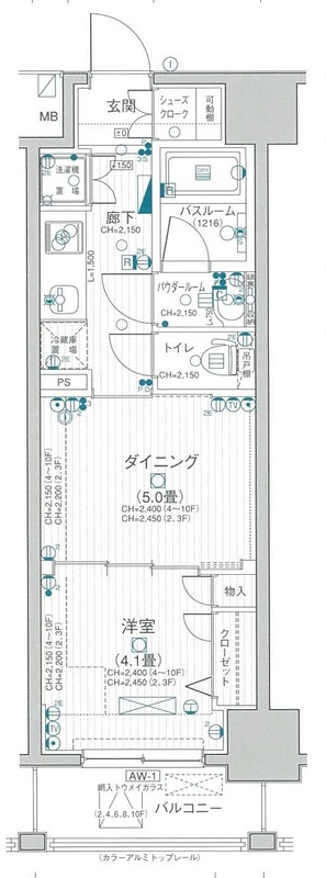 日神デュオステージ両国の間取り