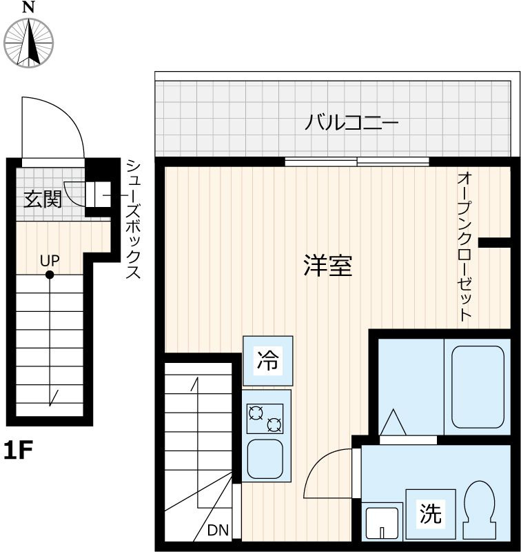 新緑とすみれのフィオーレの間取り