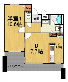 白鷹苦楽園マンションの間取り