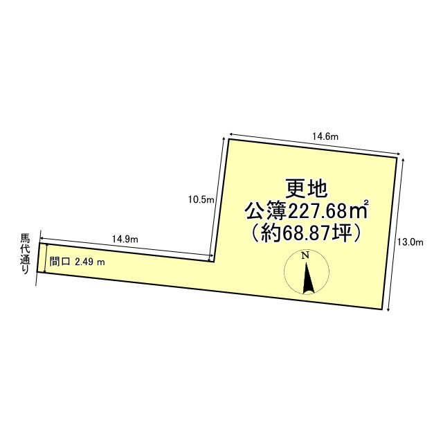 平野上柳町　土地の土地図