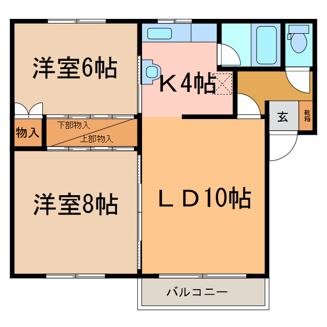コーポ山口（西19条）の間取り