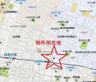 【地図】 | 宇佐崎北貸戸建