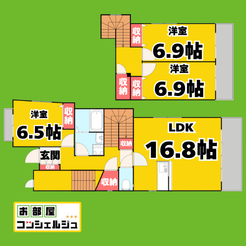 Greenwich　houseの間取り