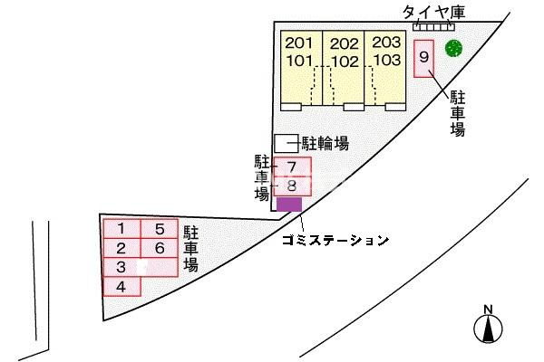 オアシスの区画図