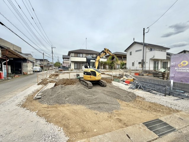 宇都宮市東原町　１号棟の外観|１号棟　角地・只今建築中！2026年8月下旬完成予定です。