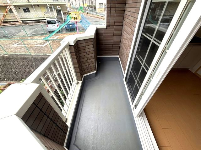 河内長野市加賀田の一戸建てのバルコニー