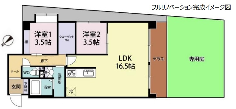 ライオンズマンション西明石第2の間取り