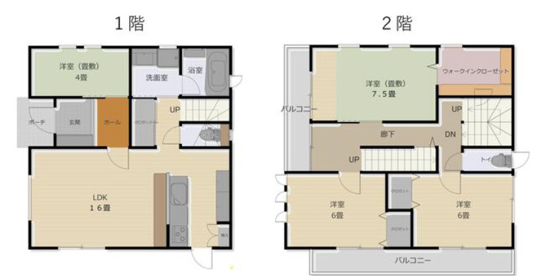 本城　中古戸建の間取り