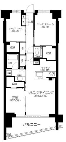 シティテラス文京小石川の間取り
