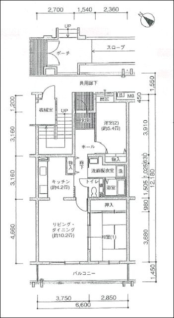 コーポレート新柏駅前の間取り