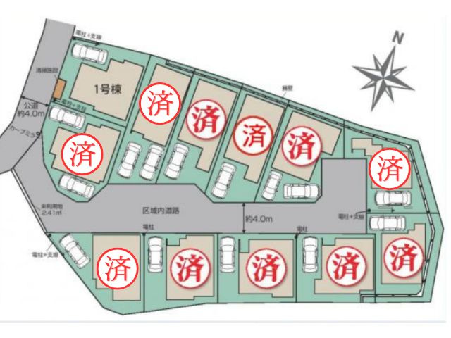 朝霞市根岸台7丁目の区画図