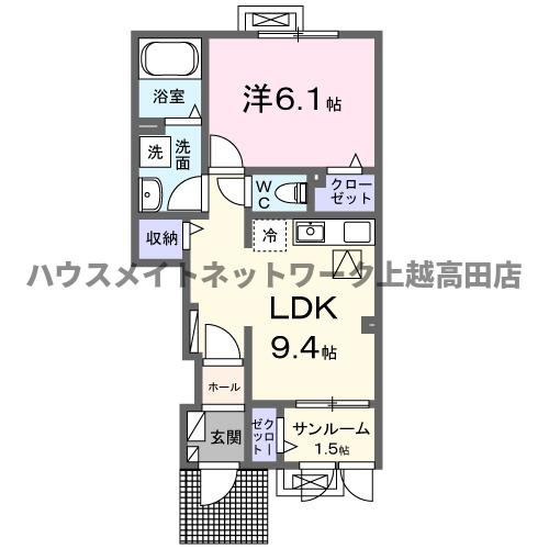 ベル　パトリ　Ａの間取り|間取図