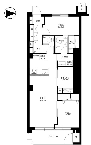 大久保ハウスの間取り|大久保ハウス：全居室に収納が付いた収納豊富な２ＳＬＤＫリノベーション物件は住宅ローン控除利用可能となっております！令和８年５月下旬完成予定！