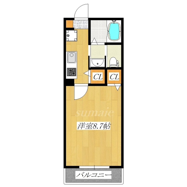 エルスタンザ赤羽の間取り|南東向きのお部屋です☆