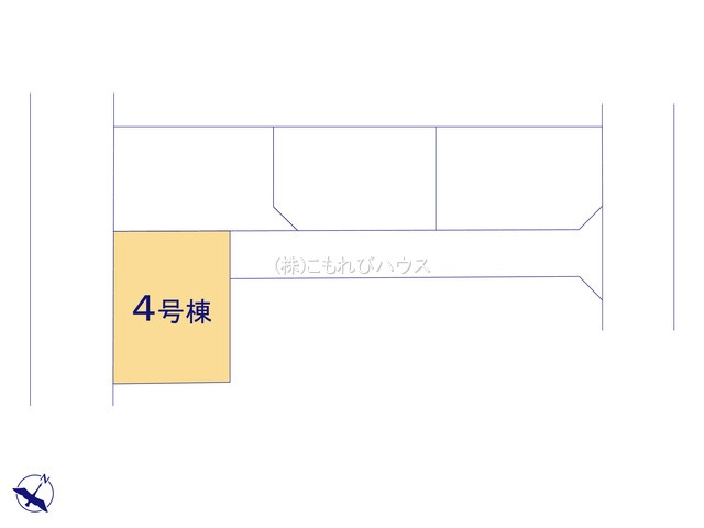 上尾市上　30期　新築一戸建て　グラファーレ　04の区画図|4号棟