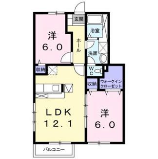 【間取り】 | グリシーヌ・パレⅡ　Ａ棟