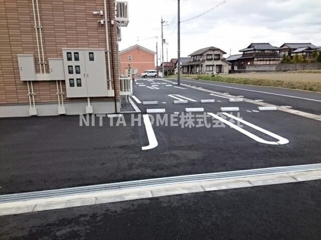 京丹後市大宮町周枳のアパートの駐車場|敷地内駐車場になります＊