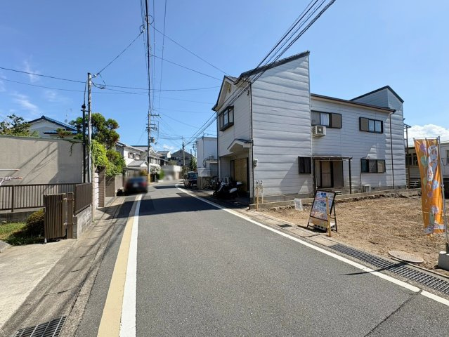 納所町　新築参考Bプラン|前道見通し良好の６ｍ！
実際に現地の様子やモデルハウスを見てみませんか？（R8.8撮影）