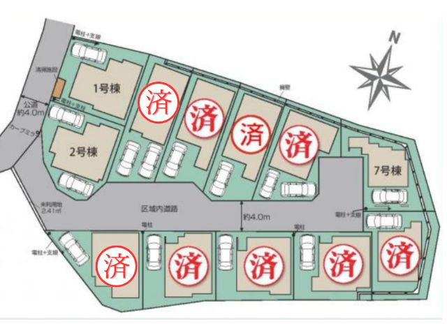 朝霞市根岸台7丁目の区画図