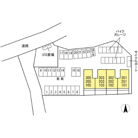 ヴァン・ベール五里木の区画図