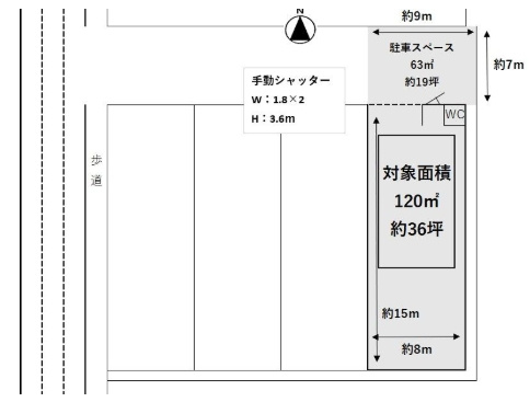 川田４丁目貸倉庫の間取り