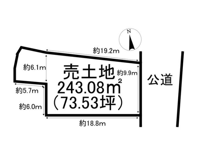 ●鈴鹿市十宮4丁目 売土地の土地図