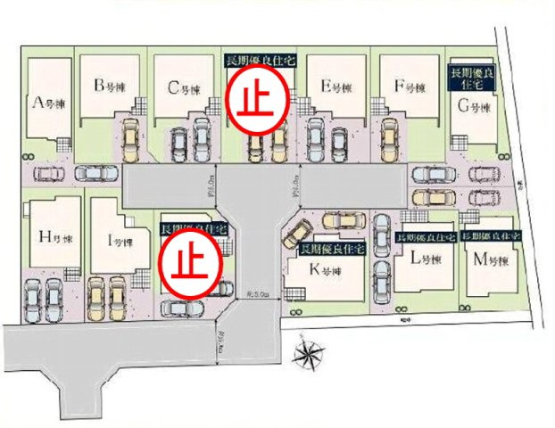 京王線 柴崎駅 3分 新築戸建 調布市菊野台2丁目の区画図