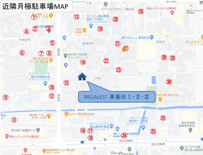 【地図】 | REGALEST 東島田Ⅲ