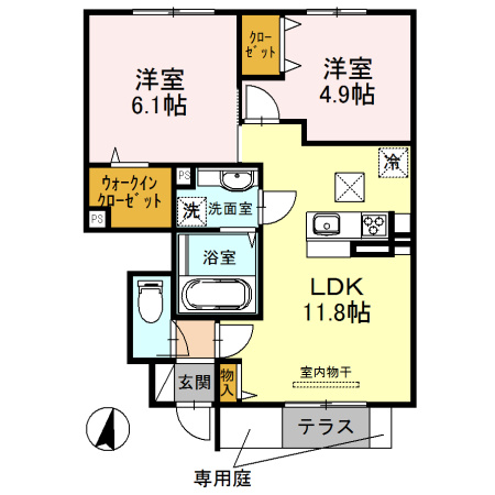 ポワログランメールの間取り