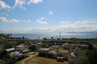 【展望】 | ヴェルドール琵琶湖リゾート | 琵琶湖パノラマ眺望、撮影時は曇り空でした
