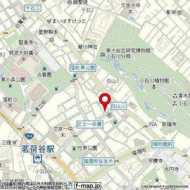 小石川フィエルテの地図| 