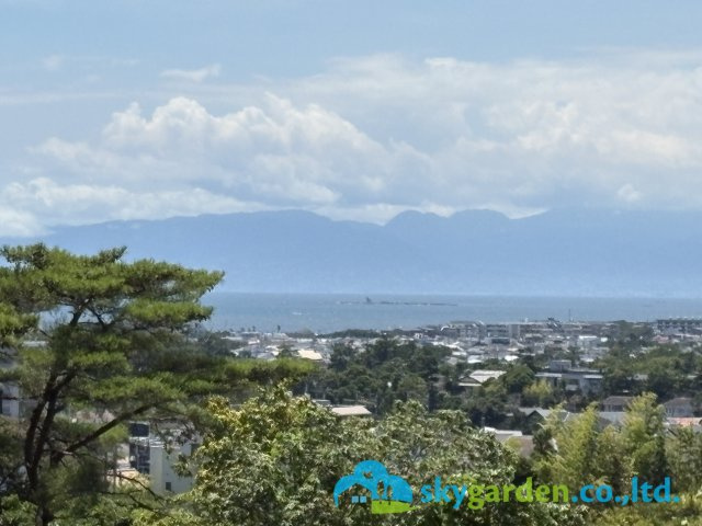 藤沢市片瀬山5丁目　新築戸建　全1棟の展望|晴天時には相模湾・烏帽子岩・伊豆箱根方面・富士山・大山などを遠望