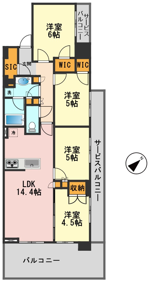 バウス一之江の間取り