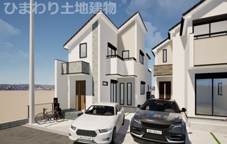 【外観】 | 南区相南2丁目  1号棟 4期 | イメージパース（完成時に現況と異なる場合は現況優先となります）