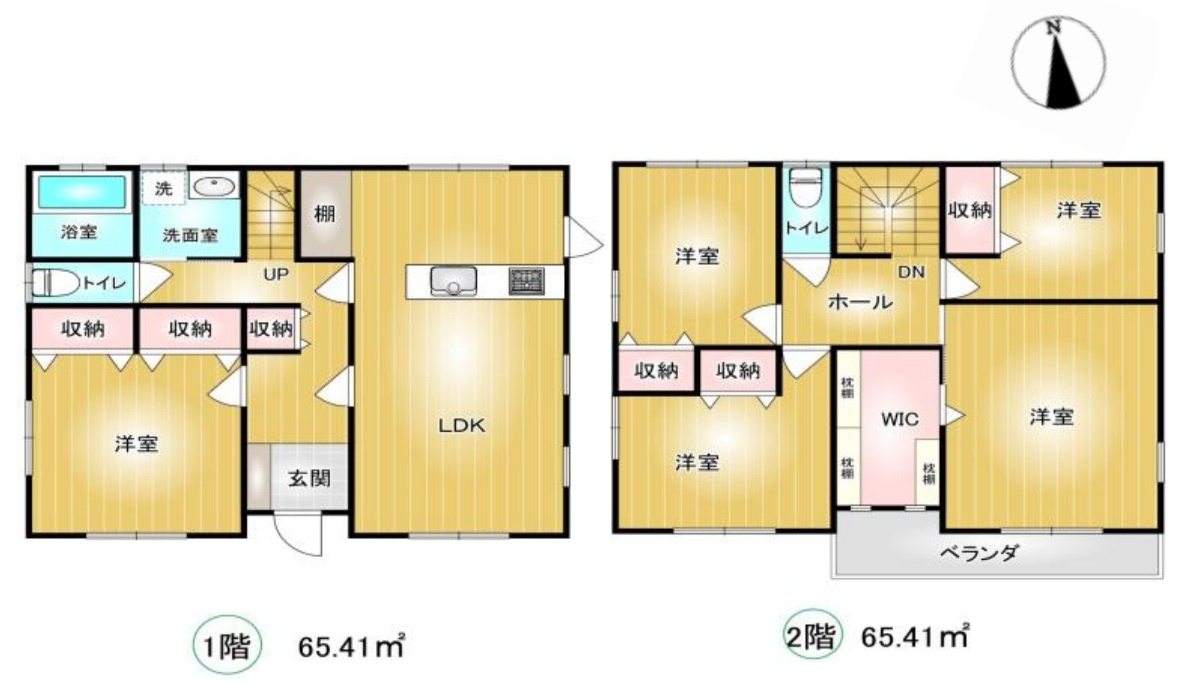 【中古戸建】邑楽郡大泉町大字吉田の間取り|■間取り図｜敷地面積：235.54㎡（約71.25坪）建物面積：130.82㎡（約39.57坪）