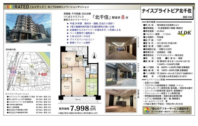 【その他】 | ナイスブライトピア北千住　仲介手数料無料＋40万円現金プレゼント中