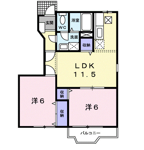 スターブル松ヶ瀬Ｃの間取り