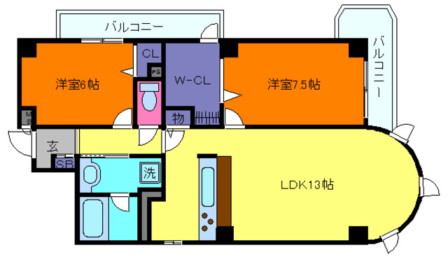 エルム御影の間取り