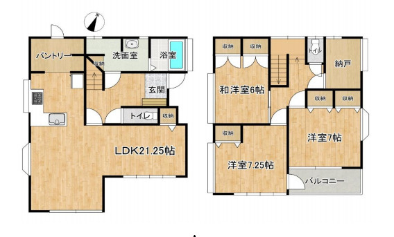 上尾市原市　中古戸建ての間取り|上尾市原市　中古戸建て・3SLDK・土地面積114.85m2・建物面積115.51m2