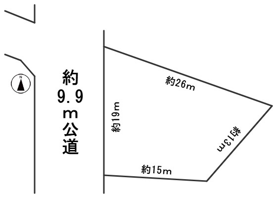 ６６７２３　岐阜市萱場町１丁目土地の区画図