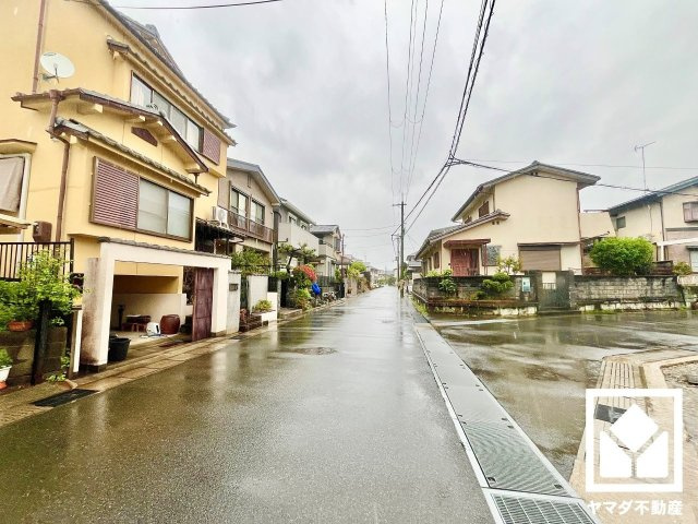 宇治市伊勢田町砂田　1号地の前面道路含む現地写真|4月23日　写真撮影